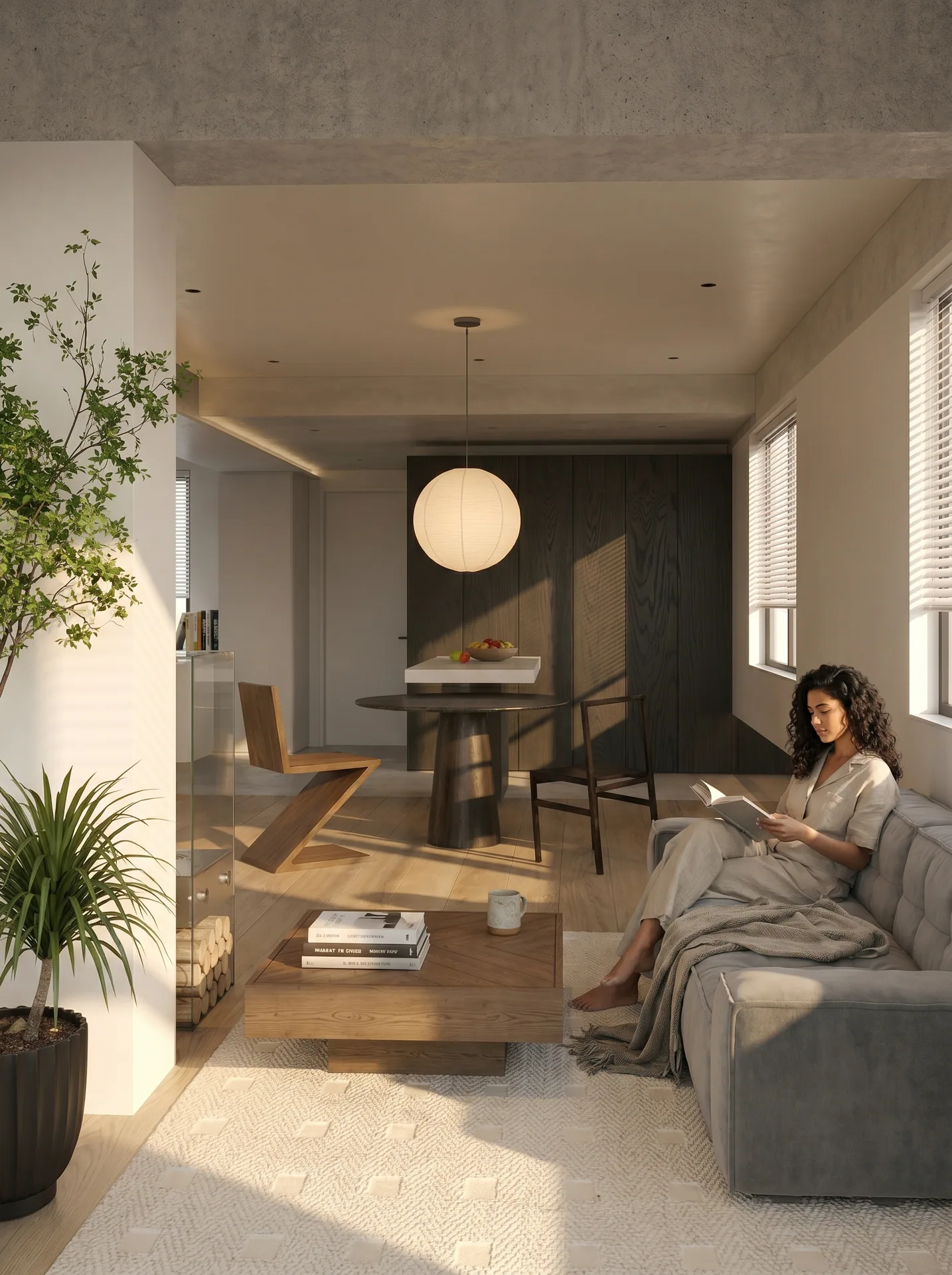 Modern minimalist and wabi-sabi residence project image